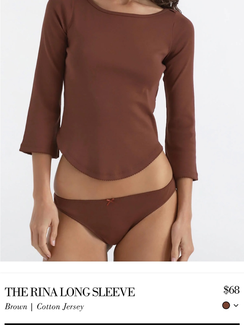 SOLD The Rina Long Sleeve top